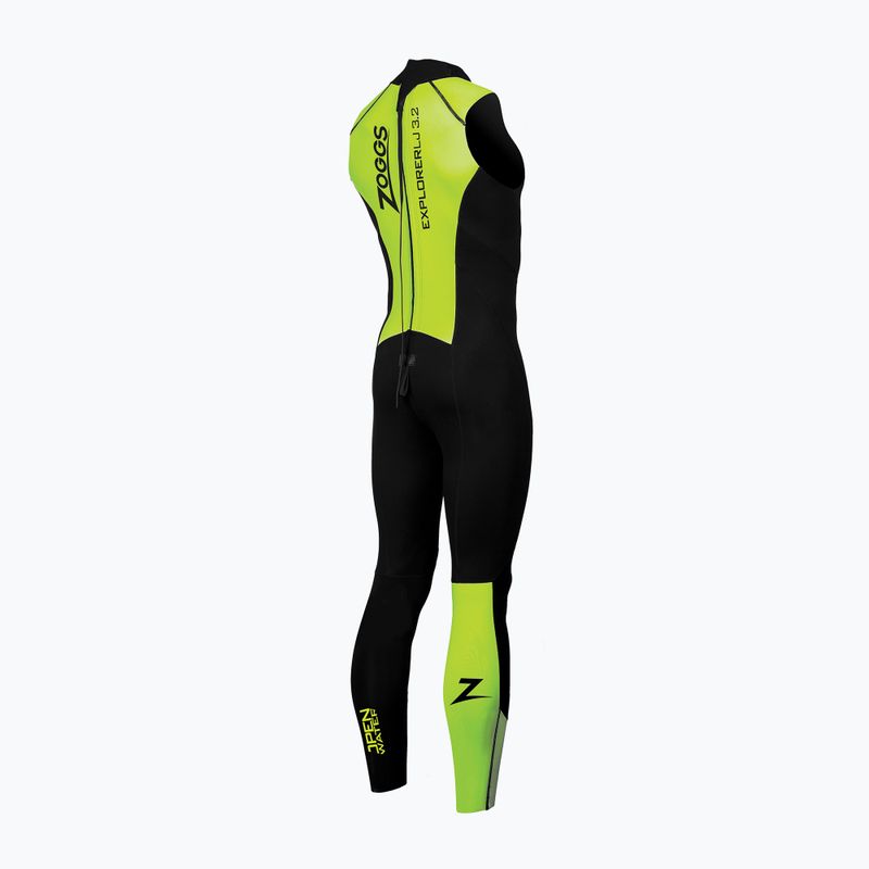 Men's wetsuit Zoggs OW Explorer LJ 3.2.2 mm black/lime 2