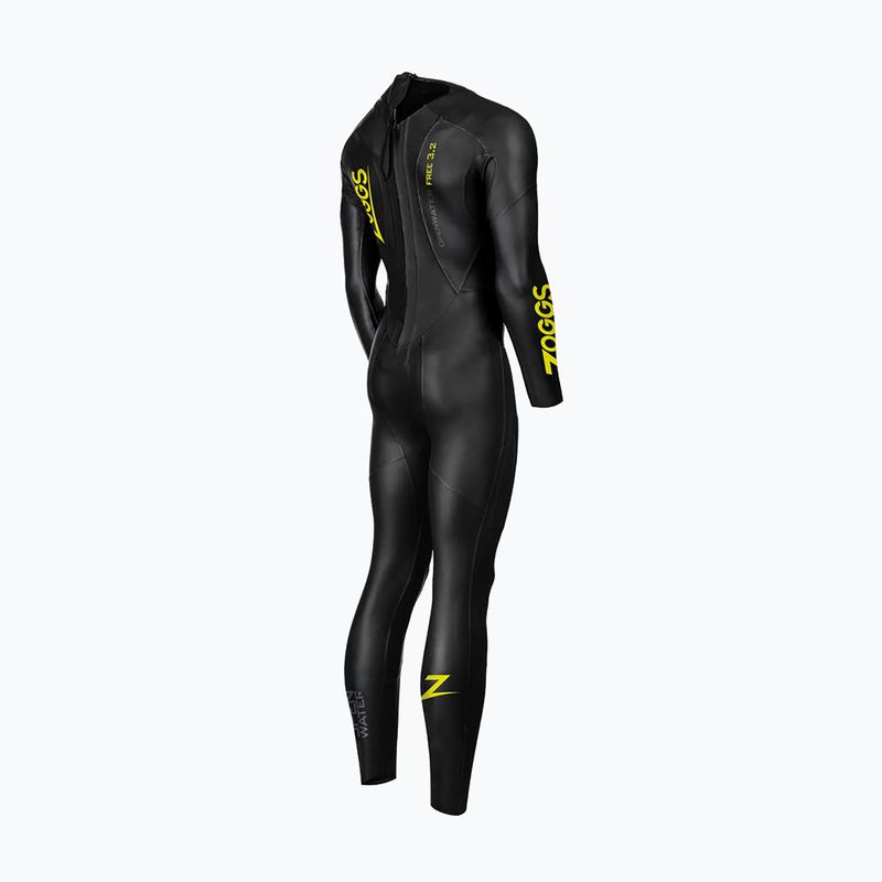 Women's wetsuit Zoggs Ow Free 3/2 mm black/yellow 2