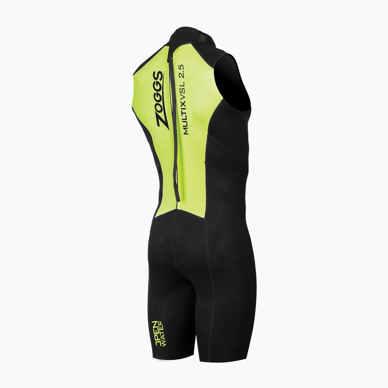 Men's wetsuit Zoggs OW Multix VSL 2.5 mm black/lime 2