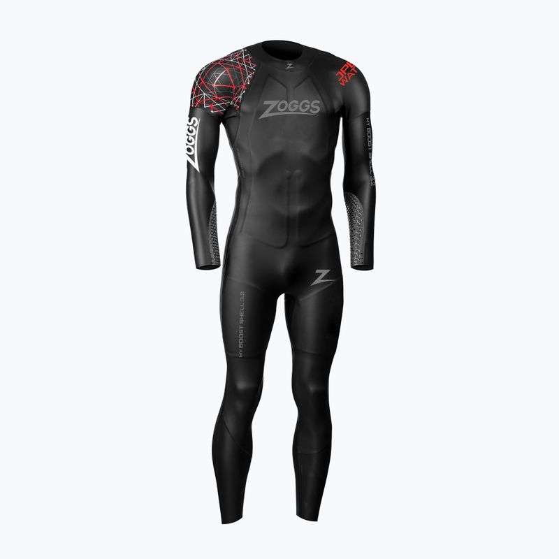 Men's swimming foam Zoggs Ow Myboost Shell Fs 3.2 mm black/red