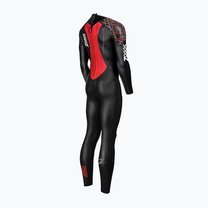 Men's swimming foam Zoggs Ow Myboost Shell Fs 3.2 mm black/red 2
