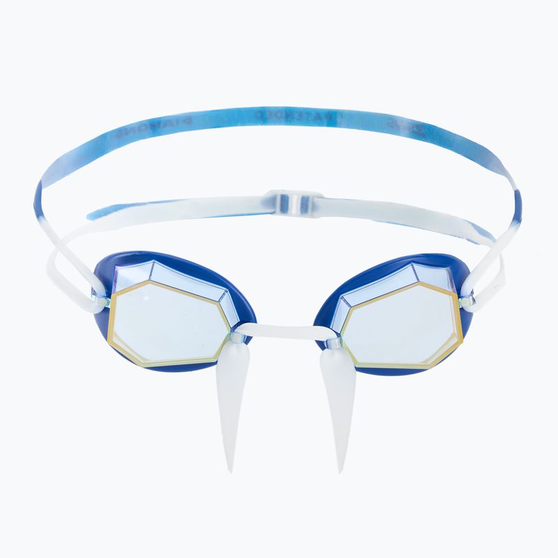Zoggs Diamond Titanium blue/white/mirror gold swimming goggles 2