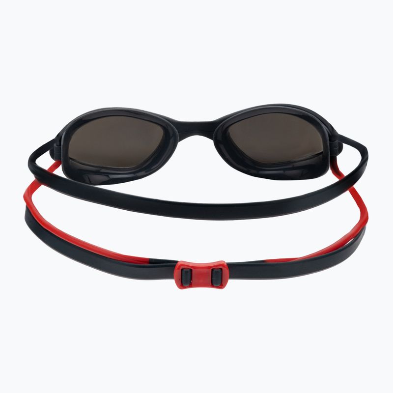 Zoggs Tiger Titanium grey/red/mirror smoke swimming goggles 461094 5