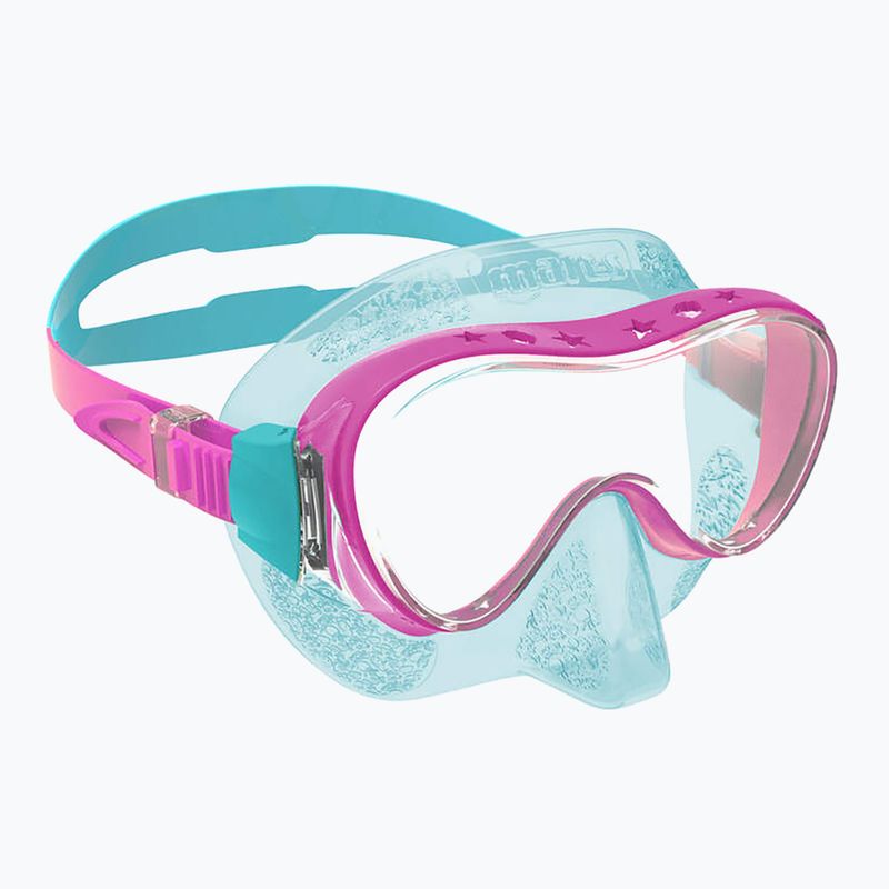 Mares Brave Junior Tt pink / aqua children's snorkel mask