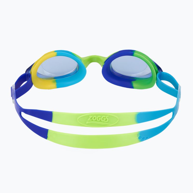 Zoggs Bondi blue/lime/tint blue children's swimming goggles 4