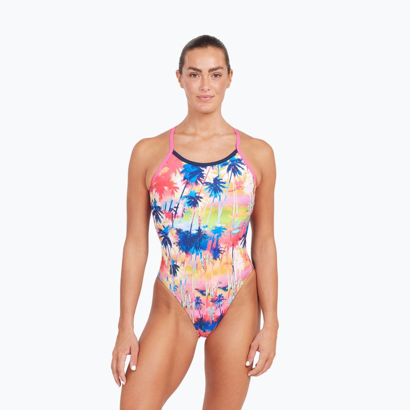 Women's one-piece swimsuit Zoggs Sunset Tri Back 3