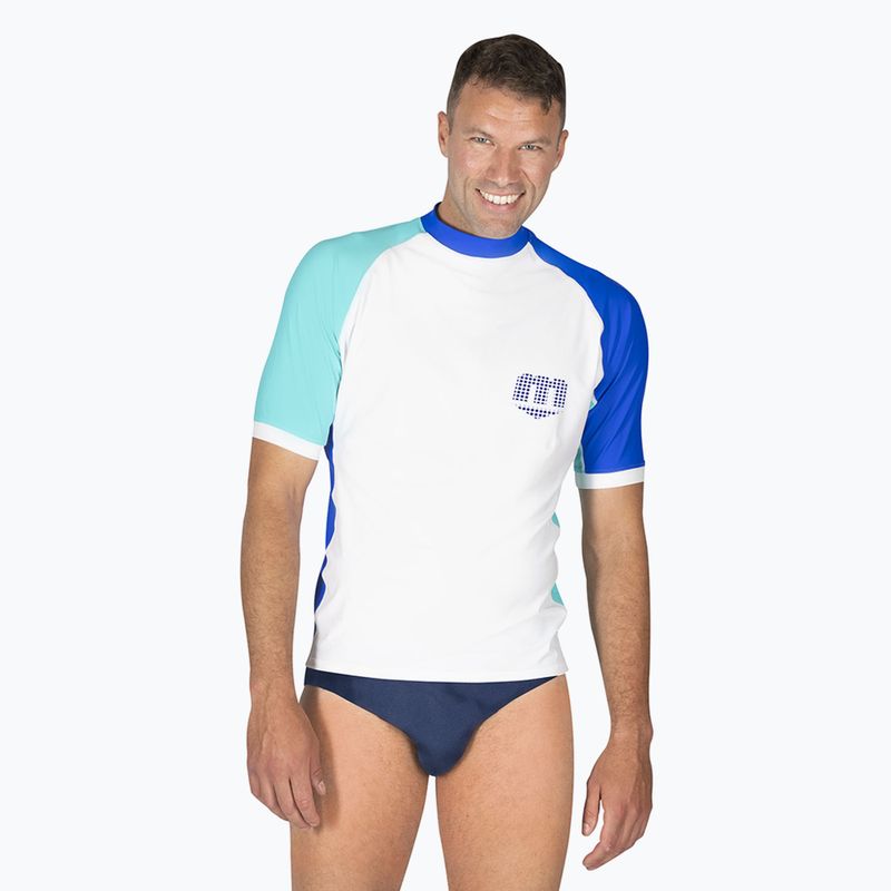 Men's swim shirt Mares Rashguard Shield white