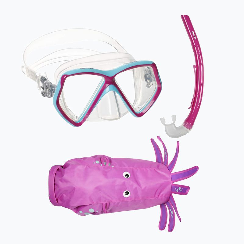 Mares Combo Zoo magenta children's snorkel set