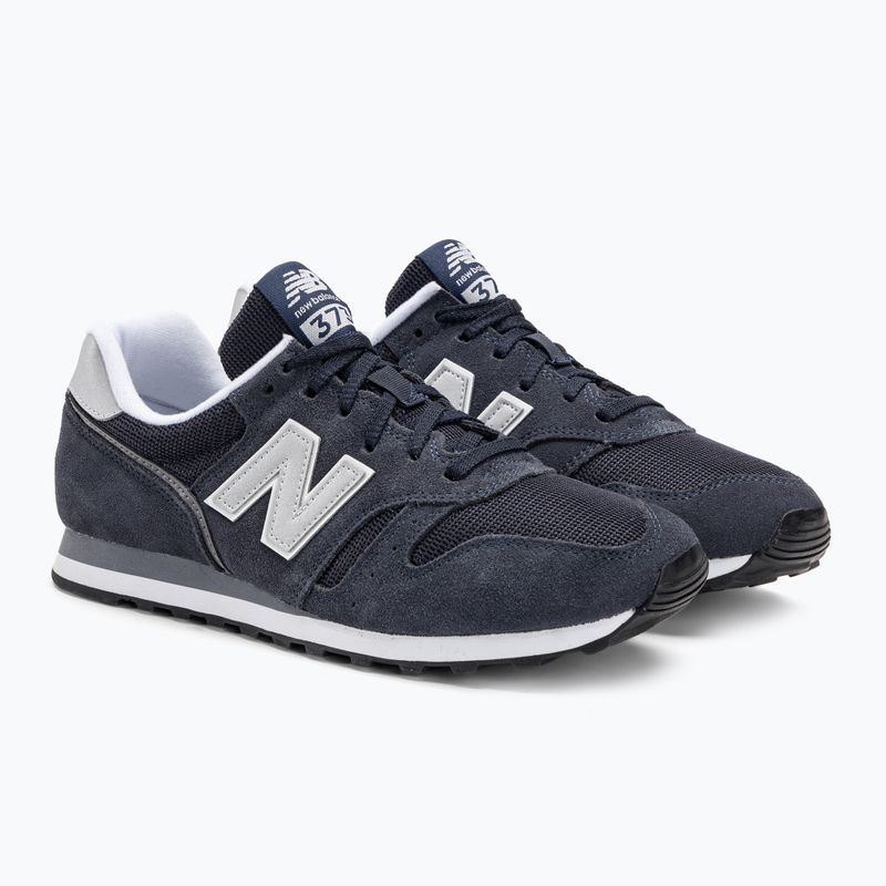 New Balance men's ML373V2 navy/white sneakers 4