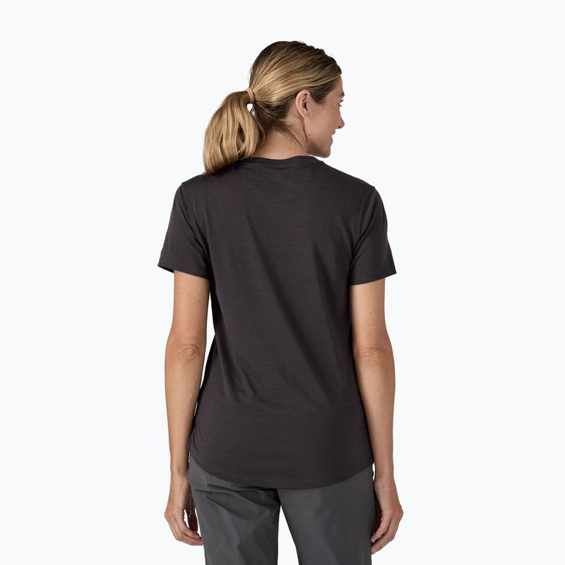 Women's Patagonia Cap Cool Merino Blend Graphic Shirt heritage header/black 2