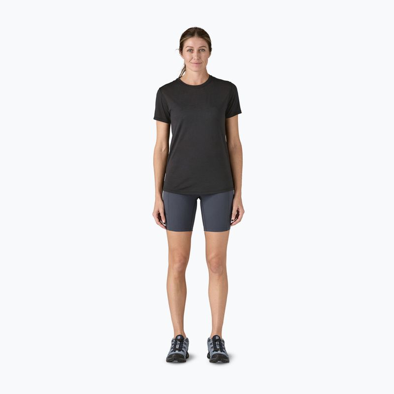 Women's Patagonia Cap Cool Merino Blend t-shirt black 4