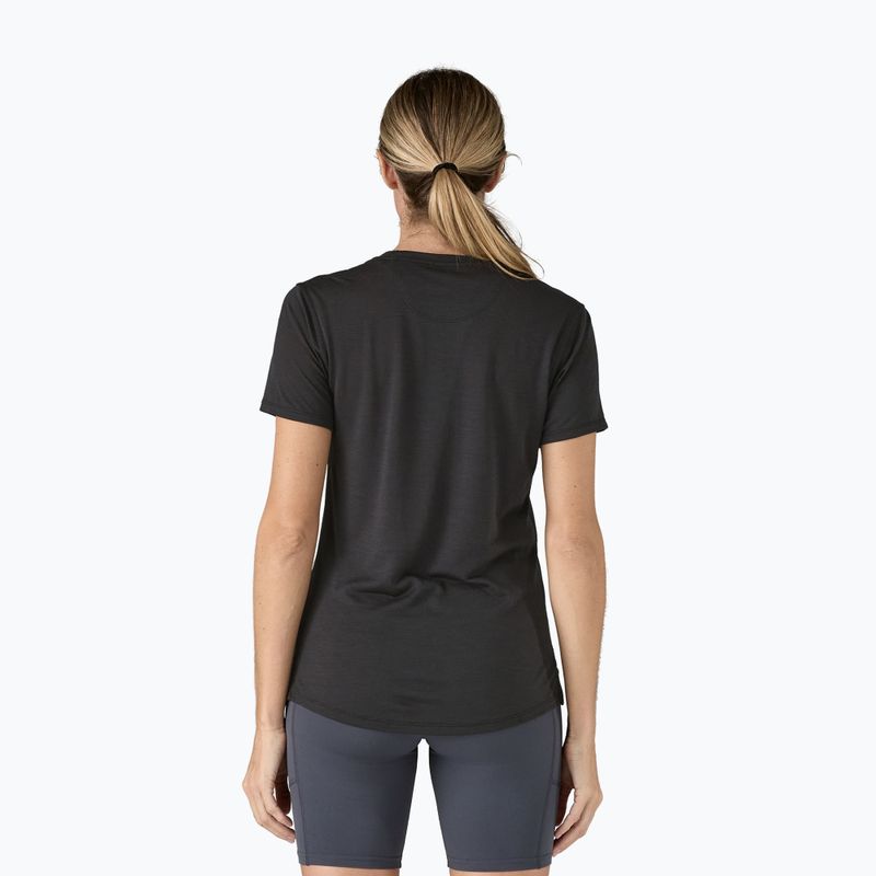 Women's Patagonia Cap Cool Merino Blend t-shirt black 6