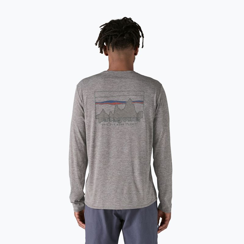 Men's Patagonia Cap Cool Daily Graphic Shirt 73 skyline/feather grey longsleeve 5