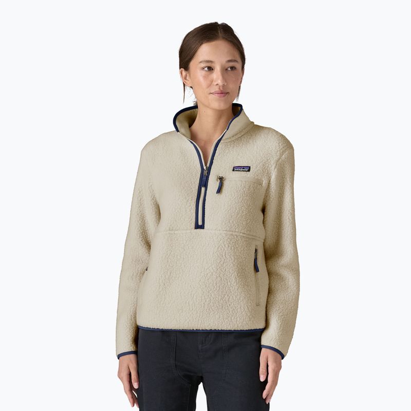 Women's Patagonia Retro Pile fleece sweatshirt Marsupial natural