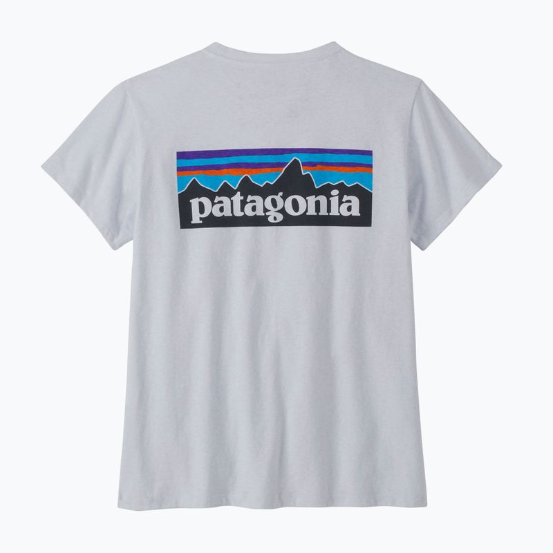 Women's trekking T-shirt Patagonia P-6 Logo Responsibili-Tee white 4