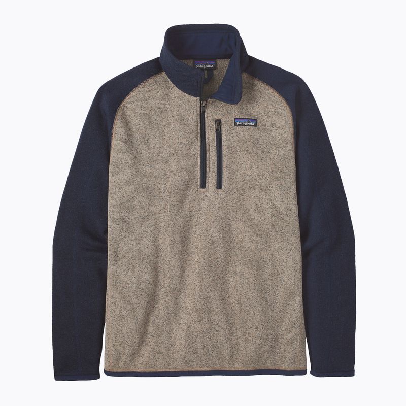 Men's Patagonia Better Sweater 1/4 Zip fleece sweatshirt oar tan 3