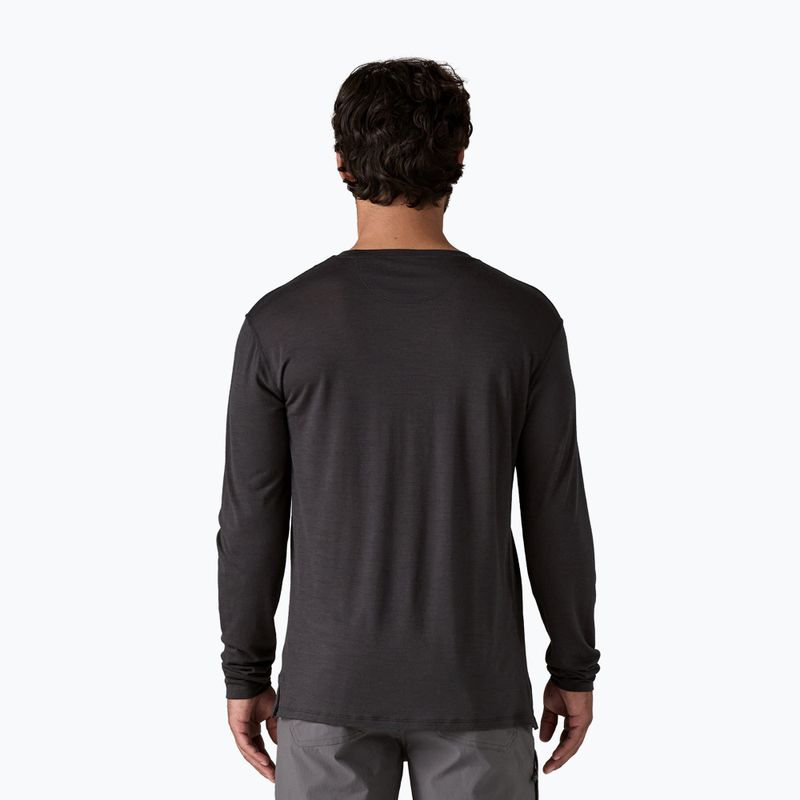Men's Patagonia Cap Cool Merino Blend Longsleeve Graphic heritage header/black 3