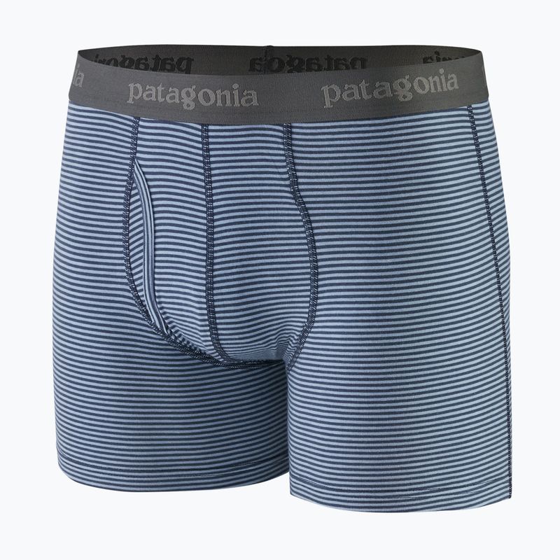 Patagonia men's Essential Boxer Briefs 3" fathom stripe/new navy