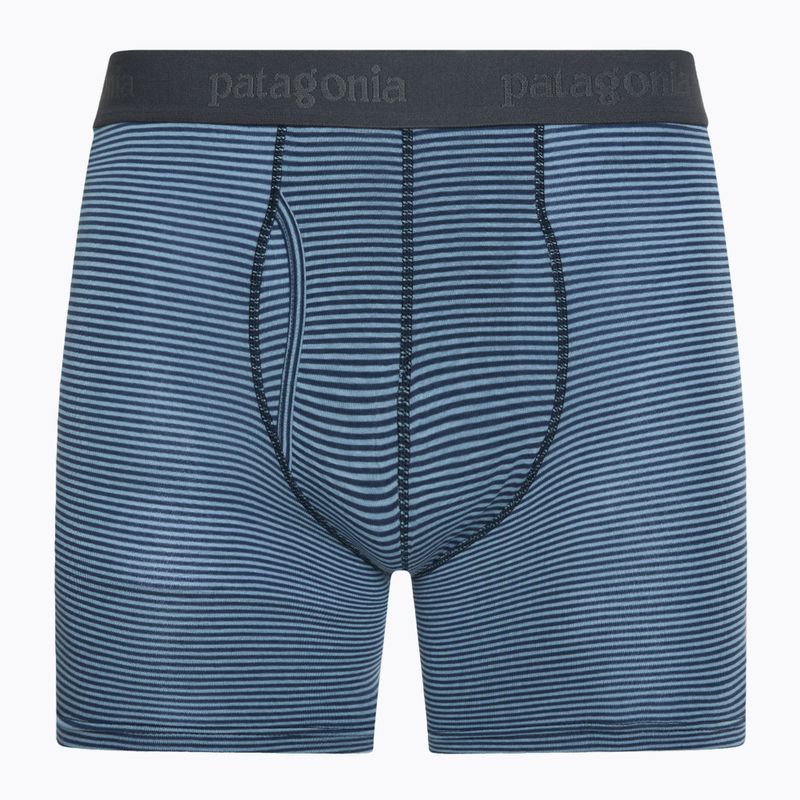 Patagonia men's Essential Boxer Briefs 6" fathom stripe/new navy