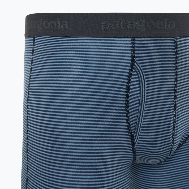 Patagonia men's Essential Boxer Briefs 6" fathom stripe/new navy 3