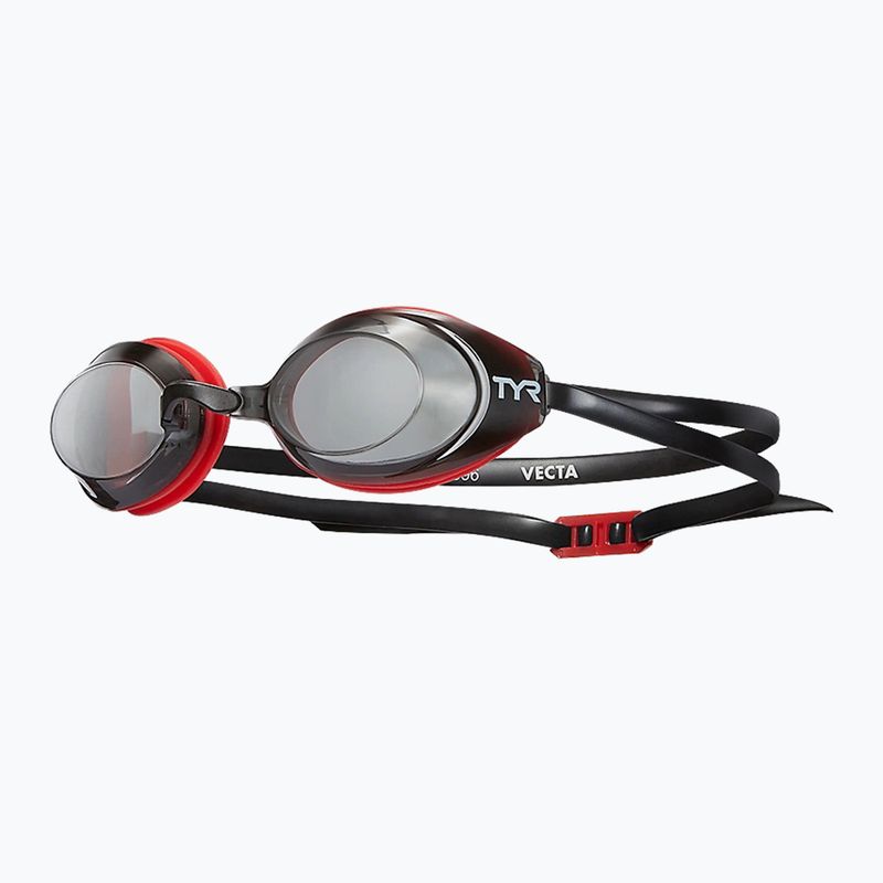 TYR Vecta Racing smoke/red/black swimming goggles