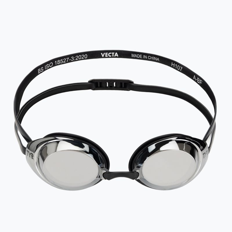 TYR Vecta Racing Mirrored swimming goggles silver/black/black 2