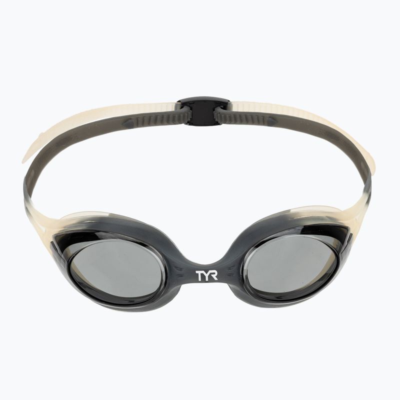 TYR Hydra Flare smoke/smoke/clear swimming goggles 2