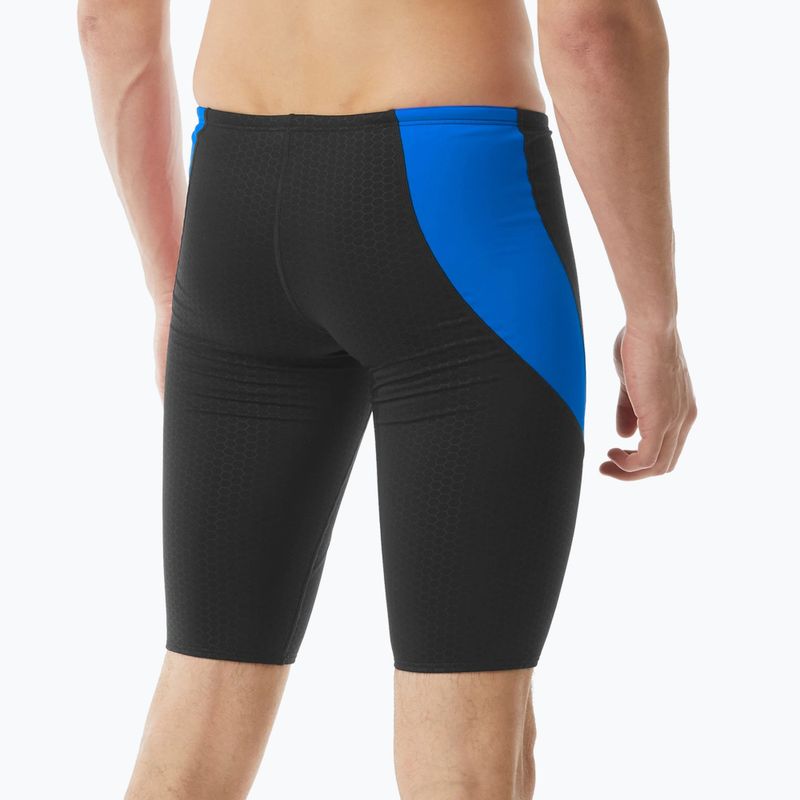 Men's swim jammers TYR Durafast Elite Oceanid Jammer black/blue 2