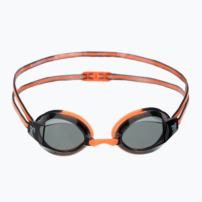 TYR Blackops 140 Ev Racing children's swimming goggles smoke/orange/black 2