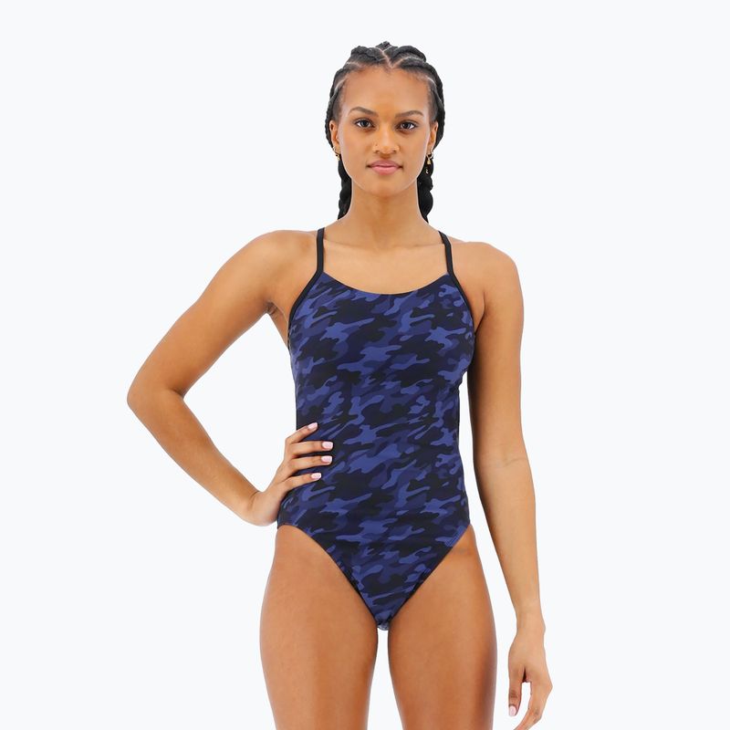 Women's one-piece swimsuit TYR Midnight Camo Cutoutfit navy blue CMCM_401_28 4