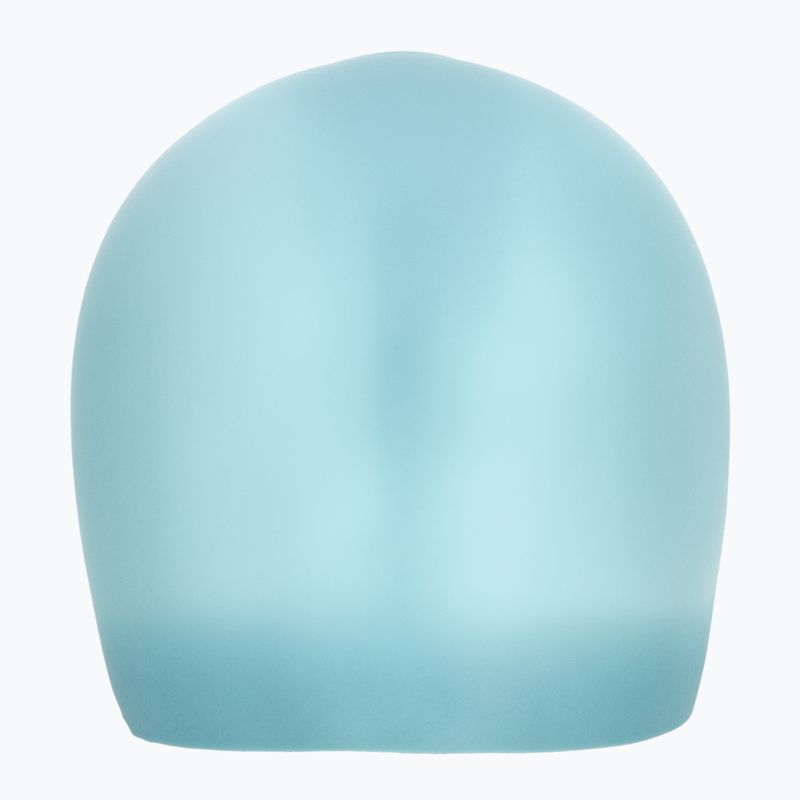 TYR Long Hair Wrinkle Free Silicone swimming cap light blue 2