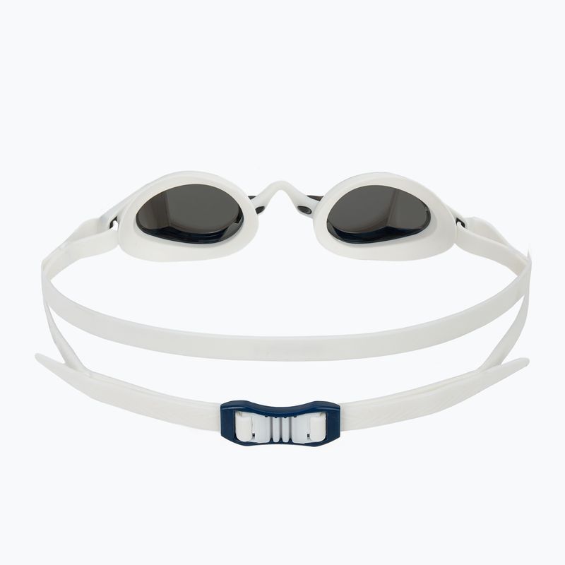 TYR Stealth-X Performance Mirrored silver/white swim goggles 4