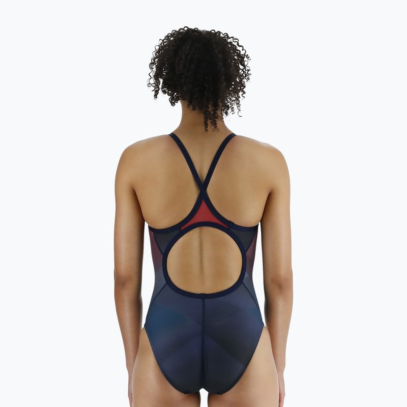 Women's one-piece swimsuit TYR Forge Diamondfit red/multi 6