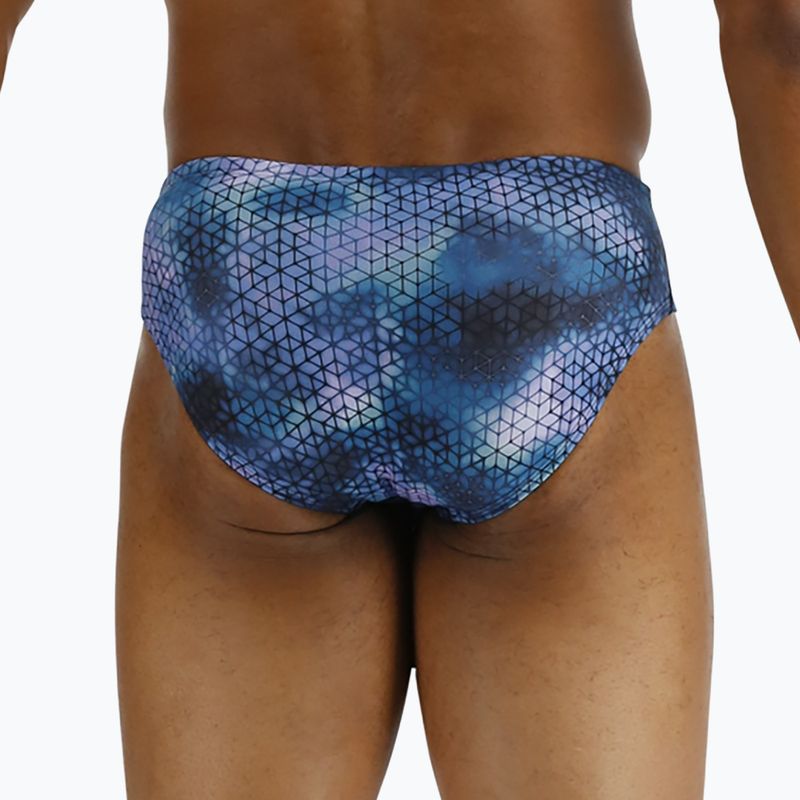 Men's TYR Starhex Racer blue ice swim briefs 2