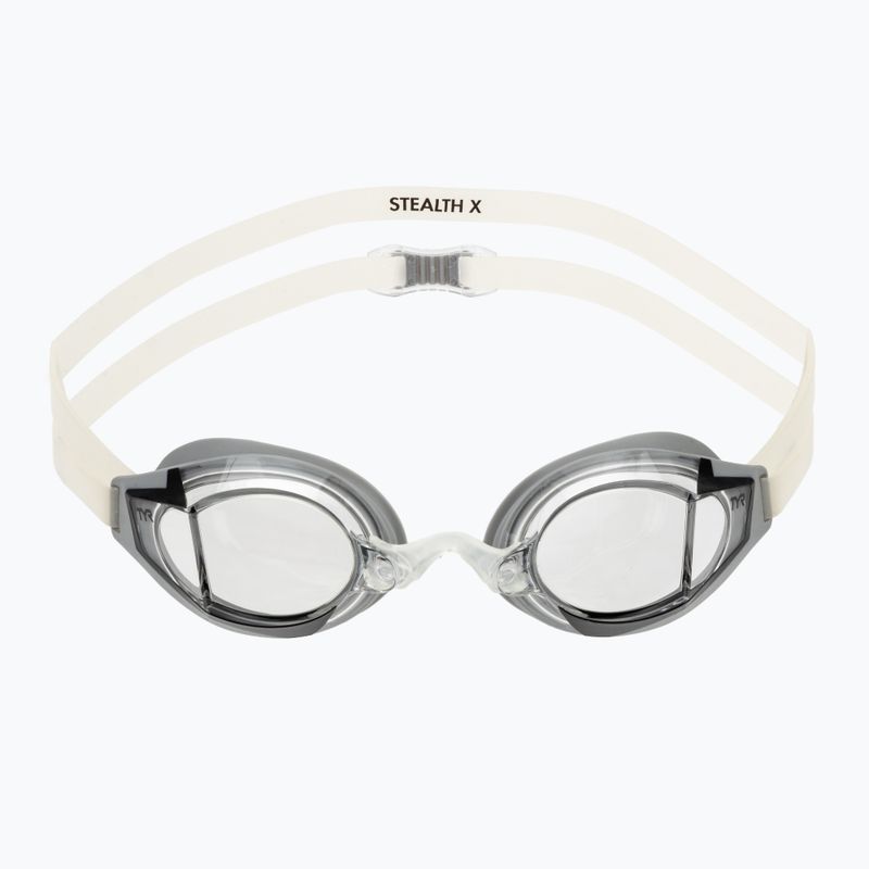Swim goggles TYR Stealth-X Race clear/silver 2