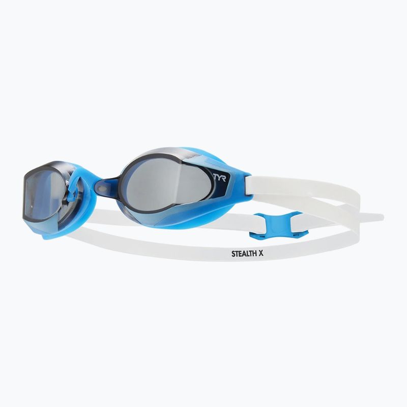 TYR Stealth-X Race smoke/white swimming goggles