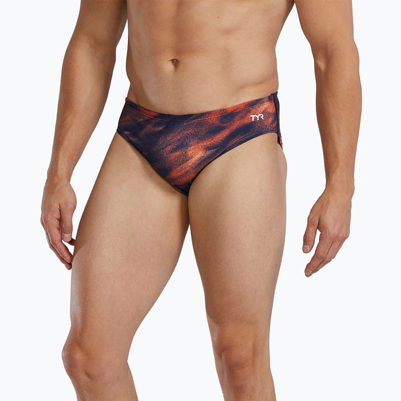 Men's swimming briefs TYR Soren Breif orange