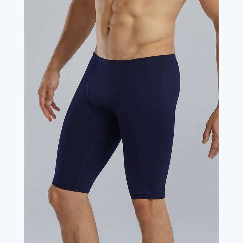 Men's swim jammers TYR Soild Large Logo Jammer navy 8