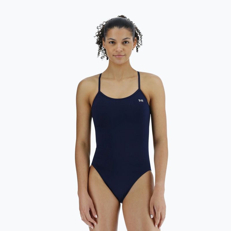 Women's one-piece swimsuit TYR Solid Trinityfit Durafast Elite navy