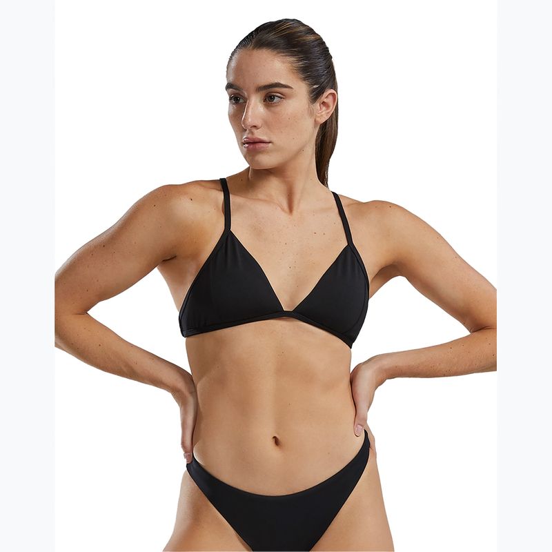 TYR Solid Triangle Tieback swimsuit top black