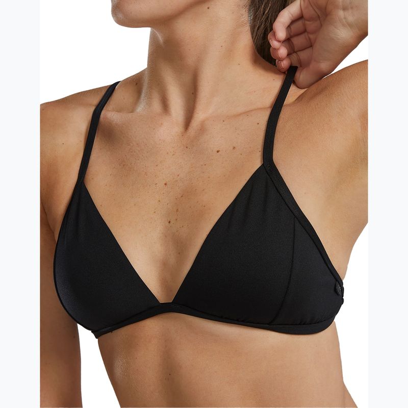 TYR Solid Triangle Tieback swimsuit top black 5
