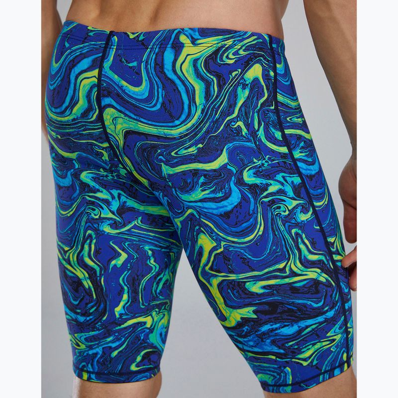 Men's swim jammers TYR Thresher Jammer Hyperblitz blue/green 2