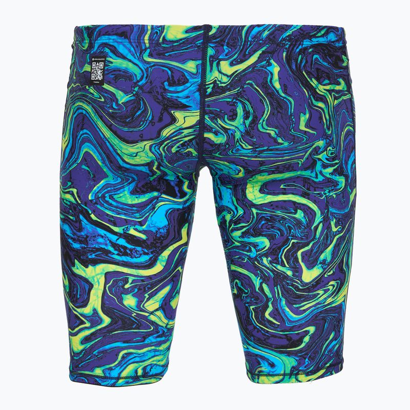 Men's swim jammers TYR Thresher Jammer Hyperblitz blue/green 2