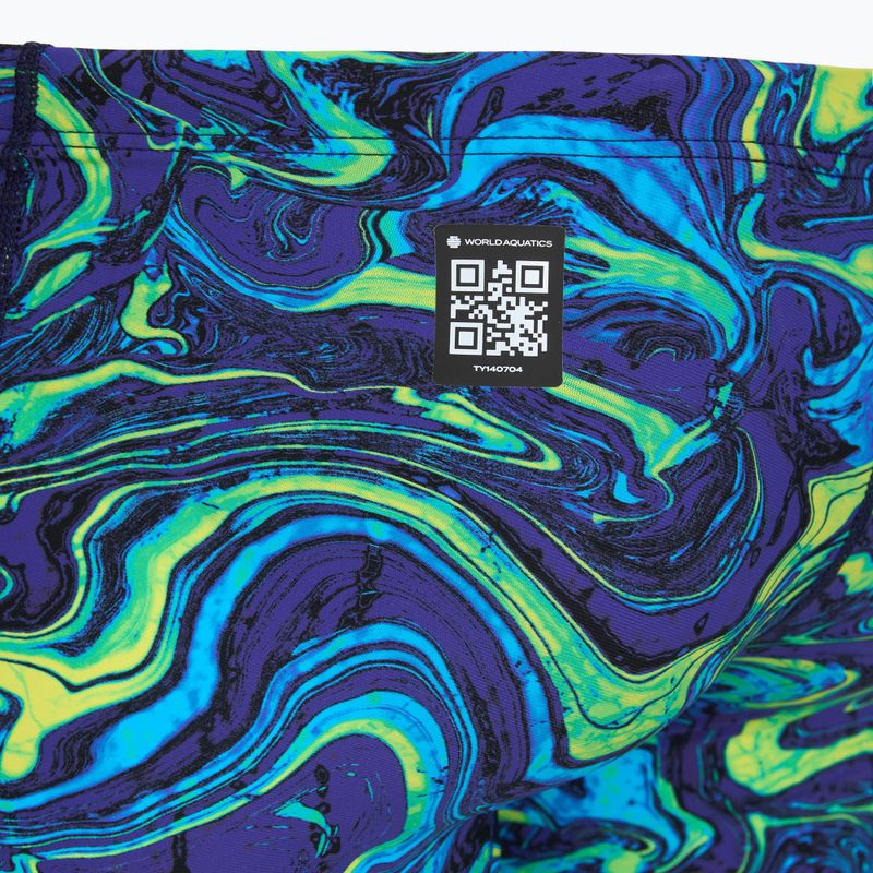 Men's swim jammers TYR Thresher Jammer Hyperblitz blue/green 4