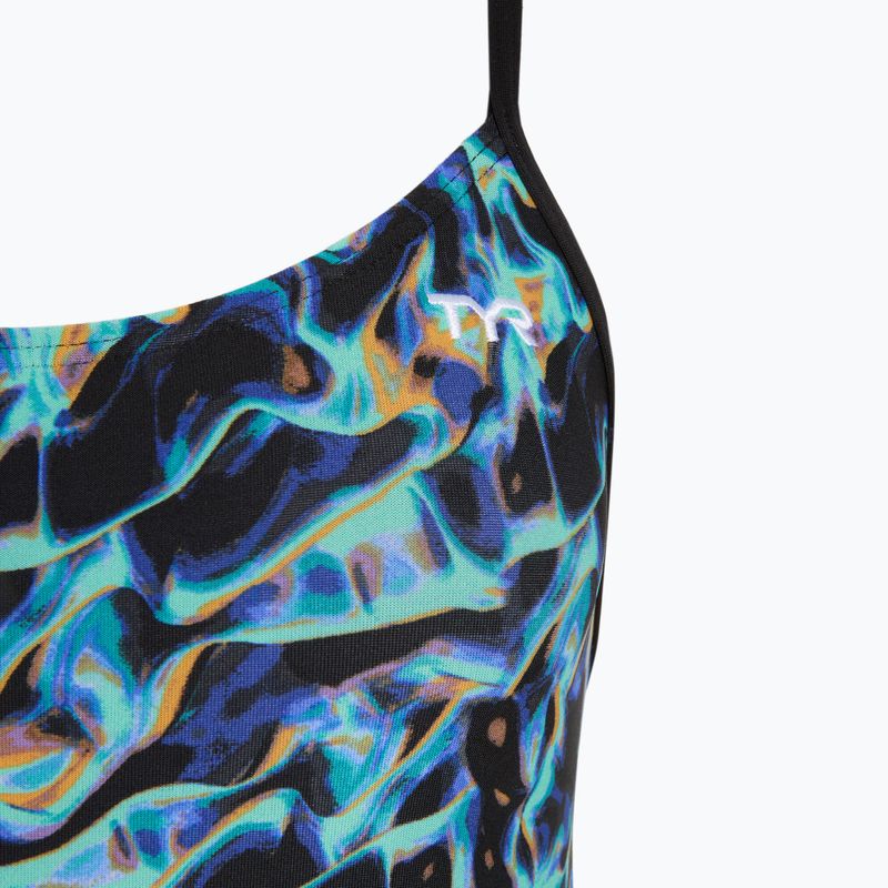 Women's one-piece swimsuit TYR Durafast Elite Energy Cutoutfit blue 3