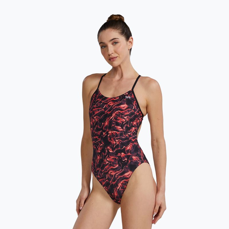 Women's one-piece swimsuit TYR Durafast Elite Energy Cutoutfit red 4