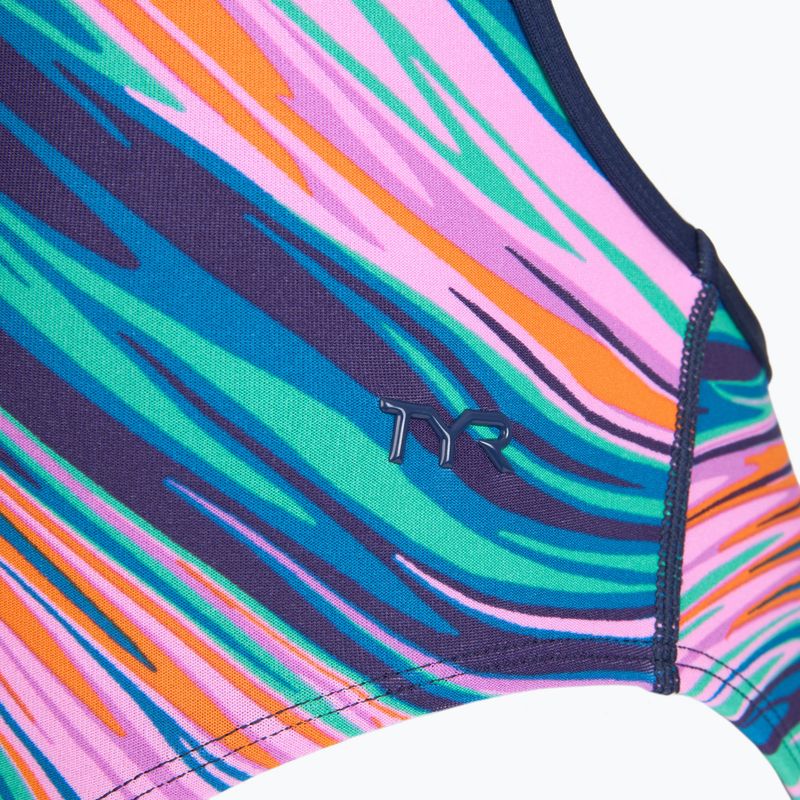Women's one-piece swimsuit TYR Durafast Elite Riptidal Trinityfit pink/multi 3