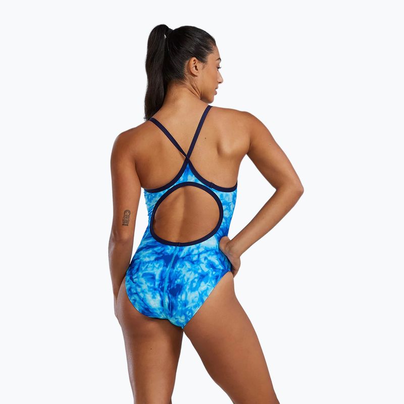 Women's one-piece swimsuit TYR Durafast Elite Azultec Diamondfit ocean blue 2