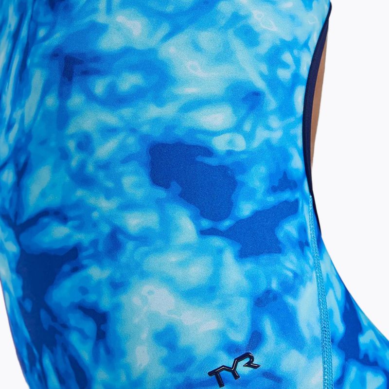 Women's one-piece swimsuit TYR Durafast Elite Azultec Diamondfit ocean blue 6