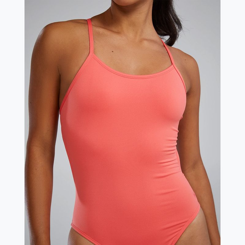 Women's one-piece swimsuit TYR Durafast Elite Solid Cutoutfit coral 5